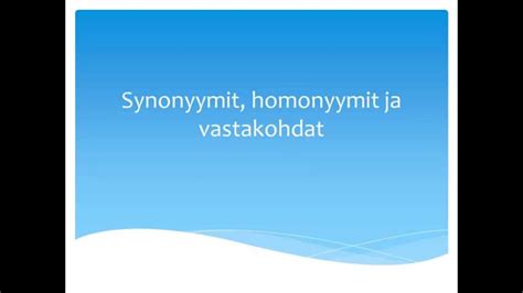 Järkevää synonyymit